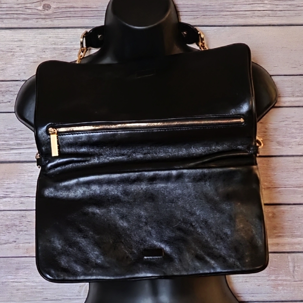 TORY BURCH Black Leather Shoulder/Clutch Bag EUC - Picture 8 of 16